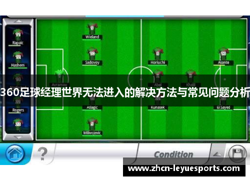 360足球经理世界无法进入的解决方法与常见问题分析 360足球经理世界无法进入的解决方法与常见问题分析