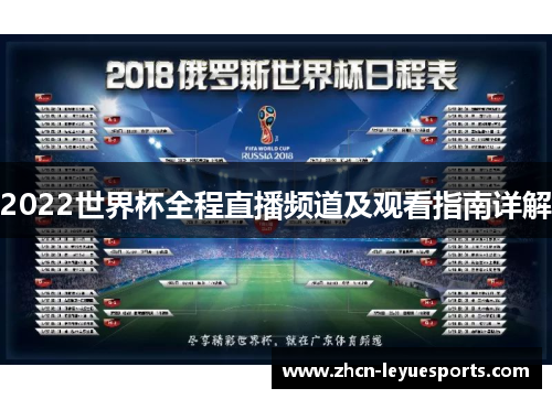 2022世界杯全程直播频道及观看指南详解