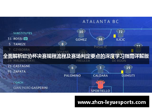 全面解析欧协杯决赛规程流程及赛场判定要点的深度学习指南详解版 全面解析欧协杯决赛规程流程及赛场判定要点的深度学习指南详解版